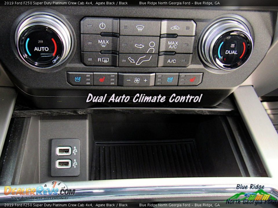 2019 Ford F250 Super Duty Platinum Crew Cab 4x4 Agate Black / Black Photo #25