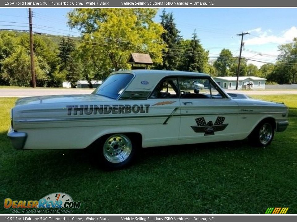 White 1964 Ford Fairlane 500 Thunderbolt Clone Photo #1