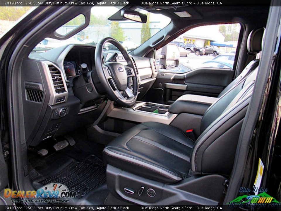 2019 Ford F250 Super Duty Platinum Crew Cab 4x4 Agate Black / Black Photo #36