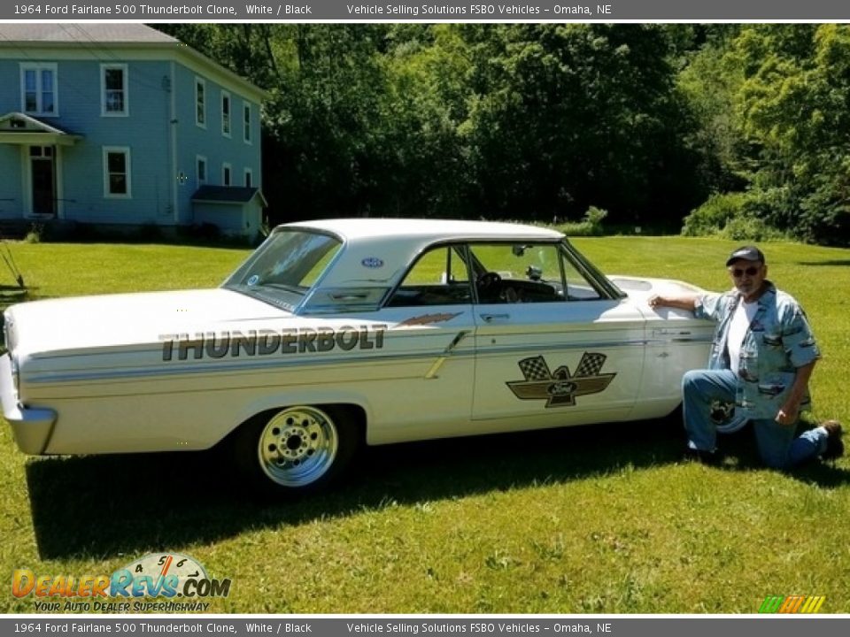 1964 Ford Fairlane 500 Thunderbolt Clone White / Black Photo #9