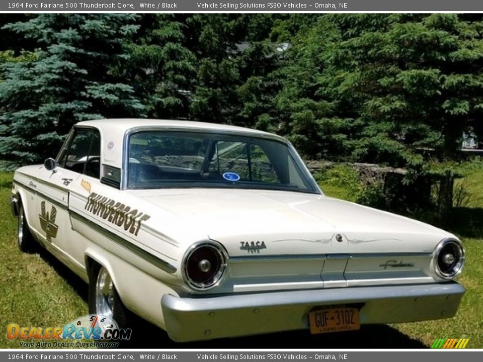 1964 Ford Fairlane 500 Thunderbolt Clone White / Black Photo #10