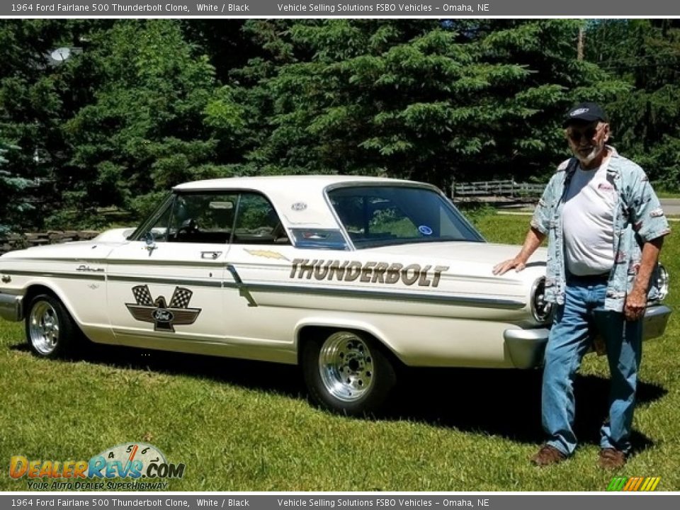 1964 Ford Fairlane 500 Thunderbolt Clone White / Black Photo #12