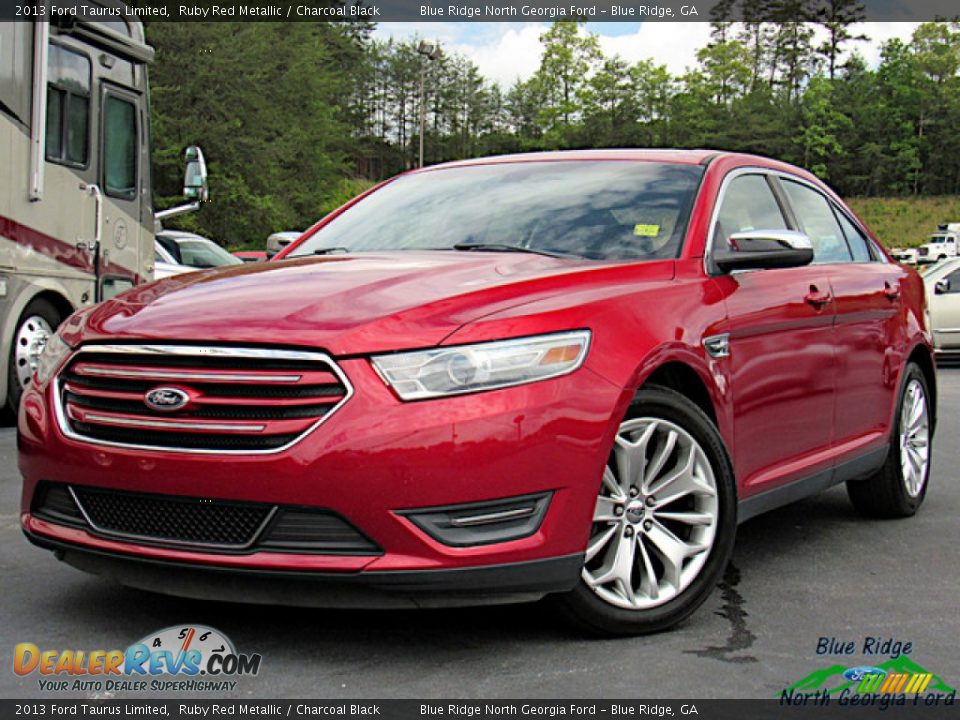 2013 Ford Taurus Limited Ruby Red Metallic / Charcoal Black Photo #1