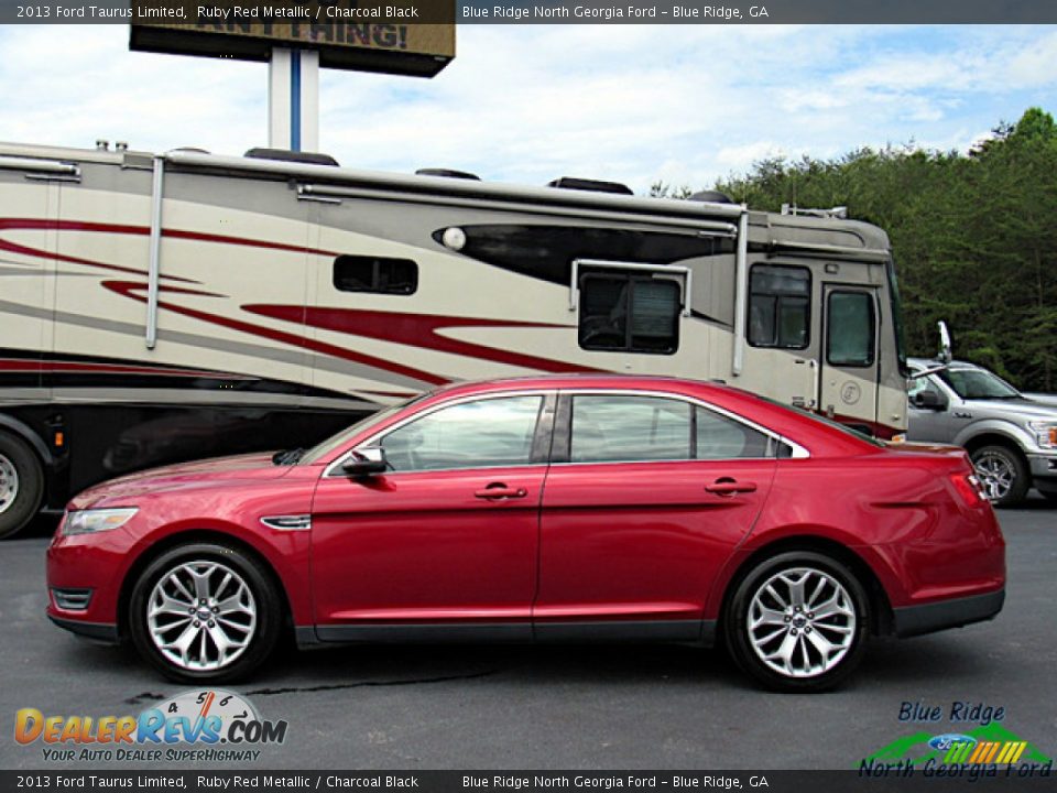 2013 Ford Taurus Limited Ruby Red Metallic / Charcoal Black Photo #2