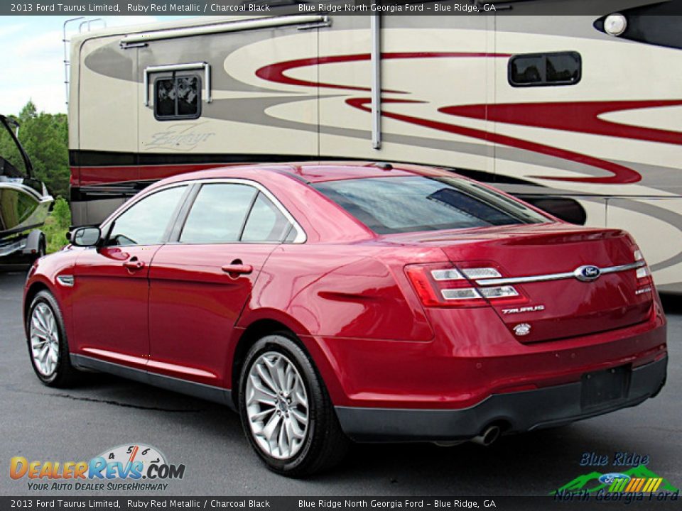 2013 Ford Taurus Limited Ruby Red Metallic / Charcoal Black Photo #3