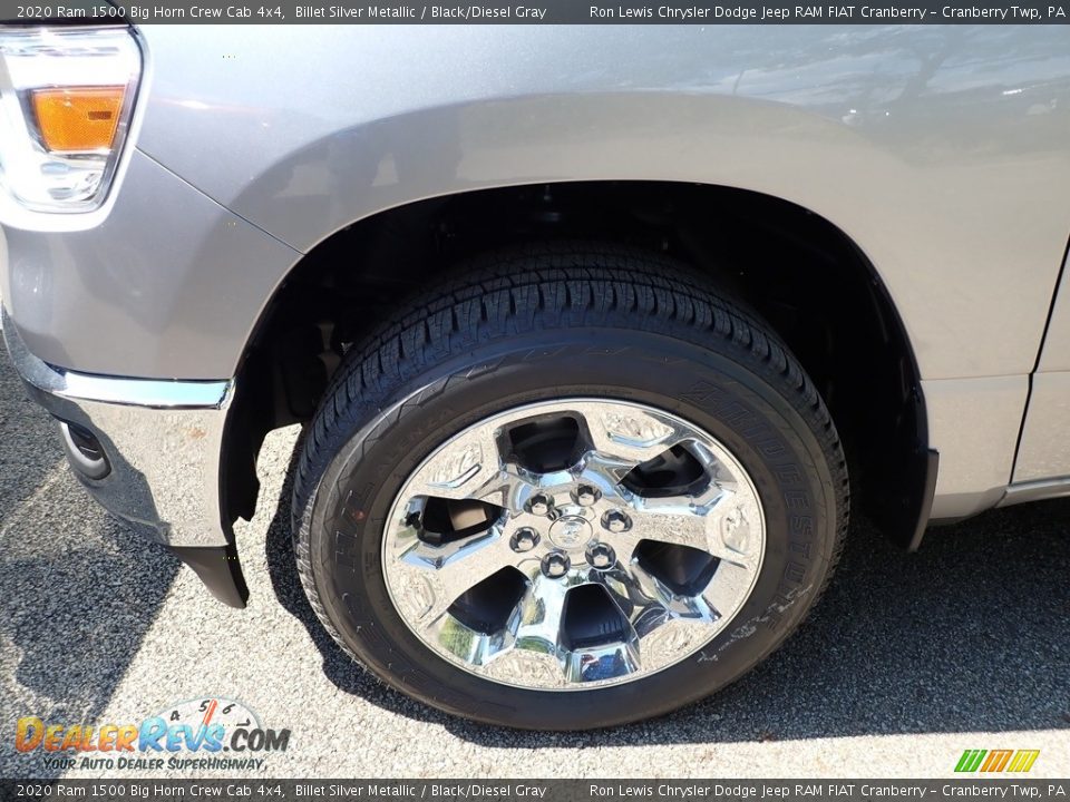 2020 Ram 1500 Big Horn Crew Cab 4x4 Billet Silver Metallic / Black/Diesel Gray Photo #5