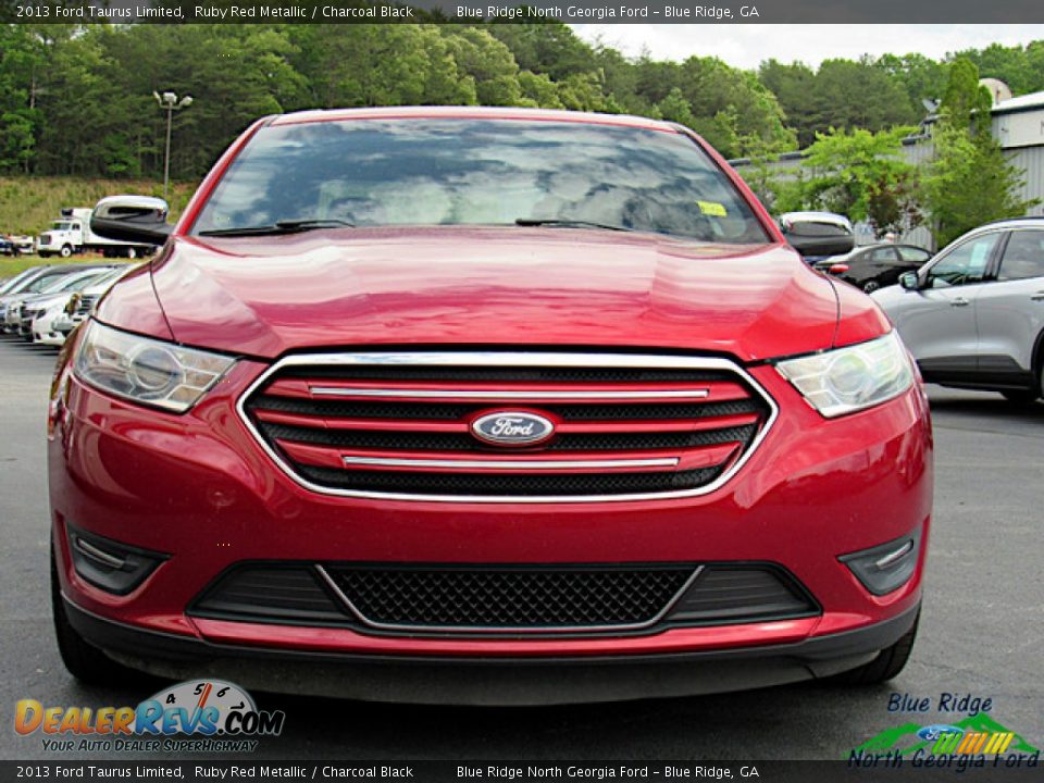 2013 Ford Taurus Limited Ruby Red Metallic / Charcoal Black Photo #8