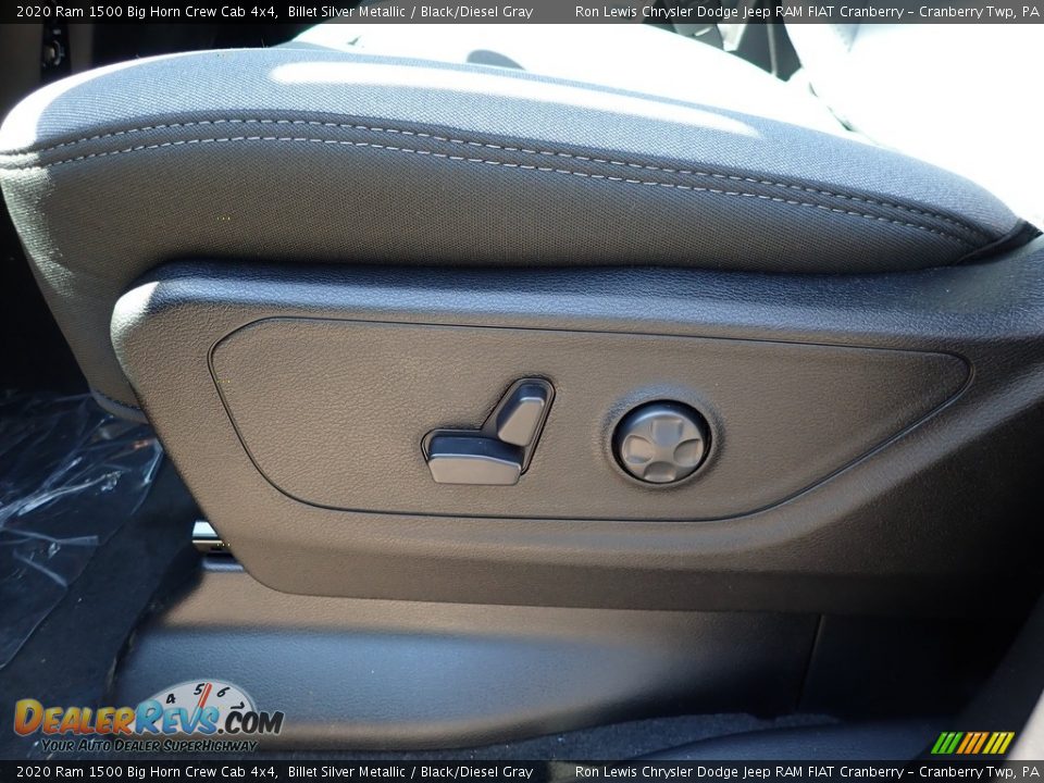 2020 Ram 1500 Big Horn Crew Cab 4x4 Billet Silver Metallic / Black/Diesel Gray Photo #7