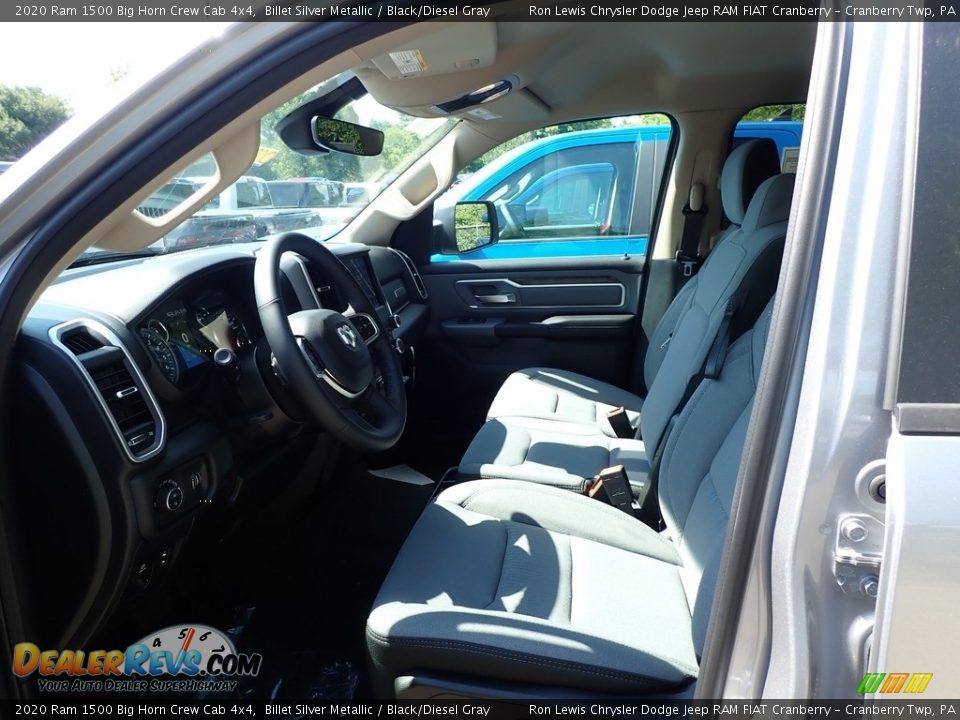 2020 Ram 1500 Big Horn Crew Cab 4x4 Billet Silver Metallic / Black/Diesel Gray Photo #8
