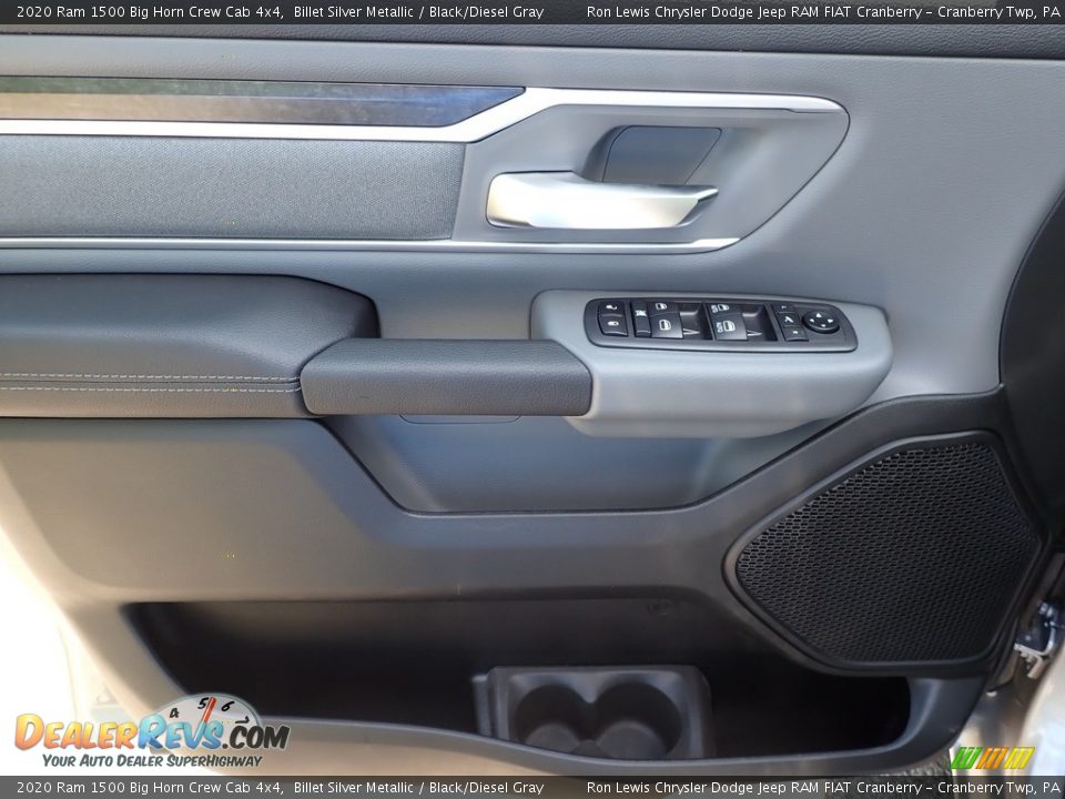 2020 Ram 1500 Big Horn Crew Cab 4x4 Billet Silver Metallic / Black/Diesel Gray Photo #11