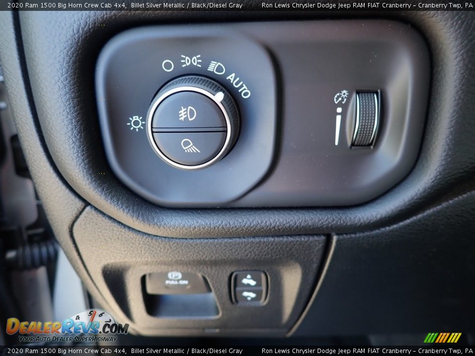 2020 Ram 1500 Big Horn Crew Cab 4x4 Billet Silver Metallic / Black/Diesel Gray Photo #12
