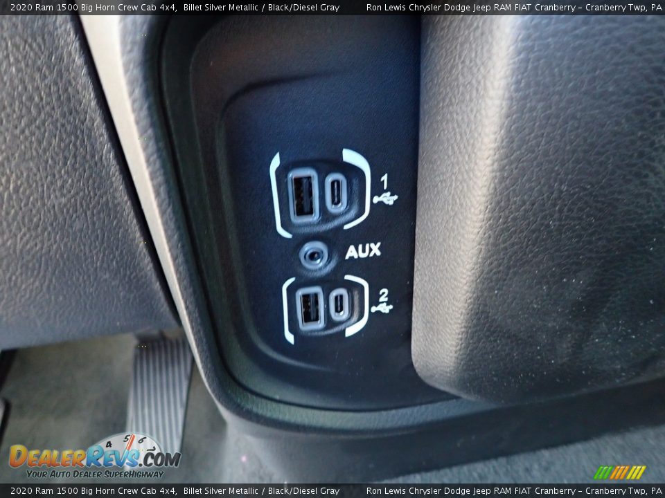 2020 Ram 1500 Big Horn Crew Cab 4x4 Billet Silver Metallic / Black/Diesel Gray Photo #14