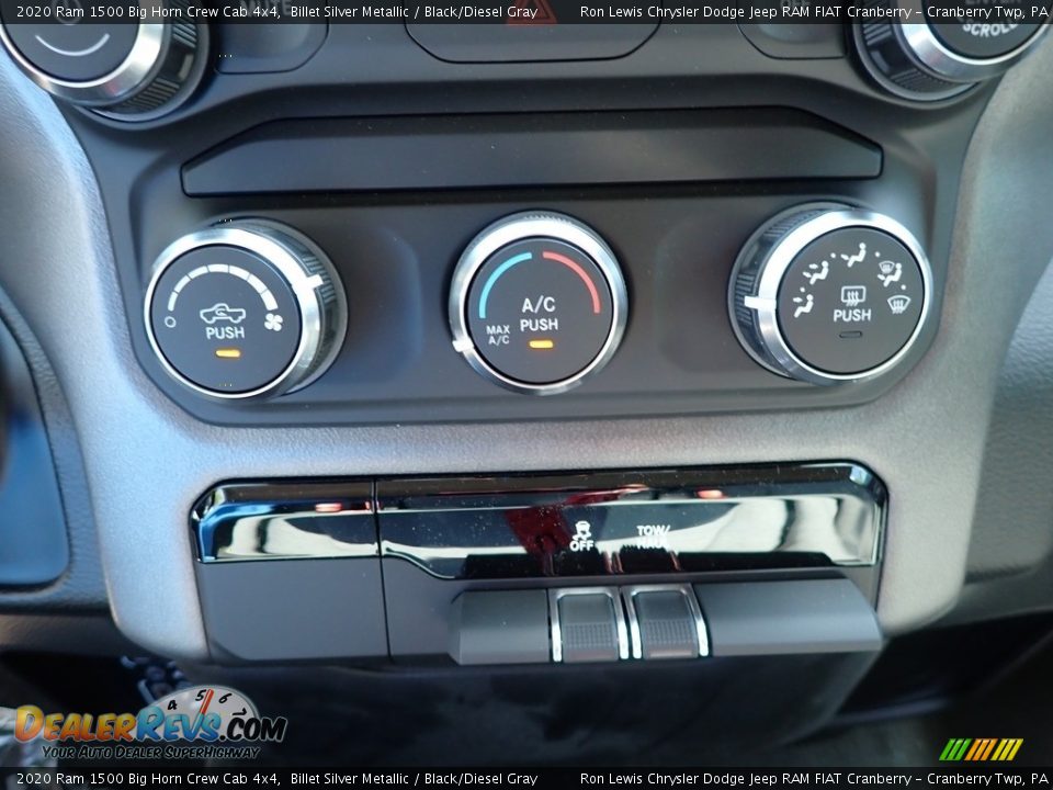 2020 Ram 1500 Big Horn Crew Cab 4x4 Billet Silver Metallic / Black/Diesel Gray Photo #16
