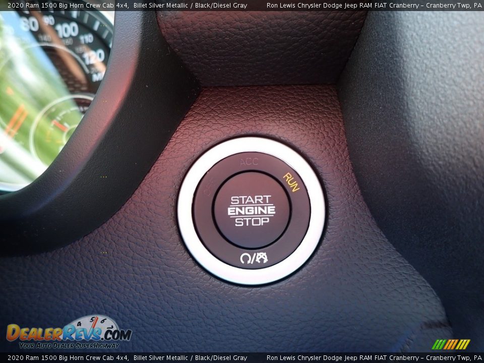 2020 Ram 1500 Big Horn Crew Cab 4x4 Billet Silver Metallic / Black/Diesel Gray Photo #19