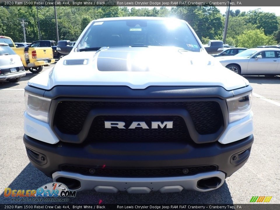 2020 Ram 1500 Rebel Crew Cab 4x4 Bright White / Black Photo #2