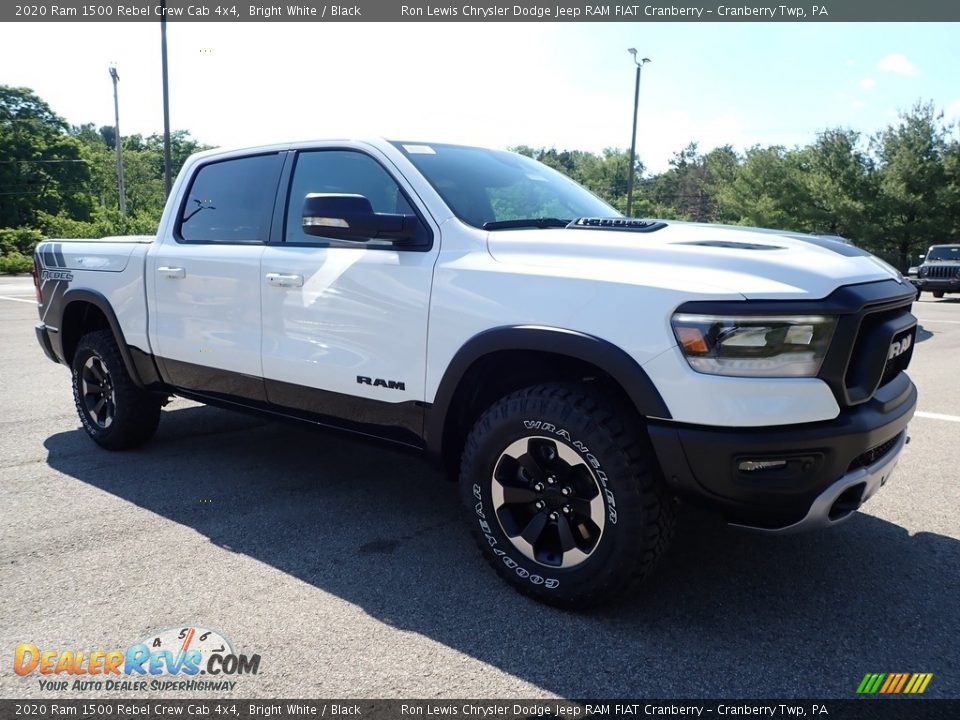 2020 Ram 1500 Rebel Crew Cab 4x4 Bright White / Black Photo #3