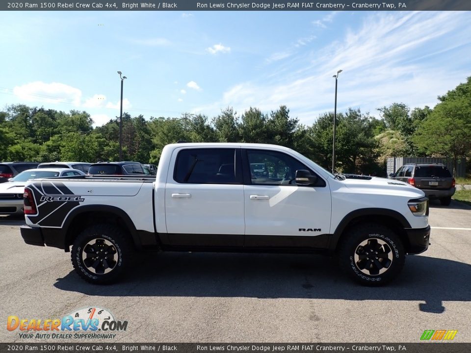 2020 Ram 1500 Rebel Crew Cab 4x4 Bright White / Black Photo #4