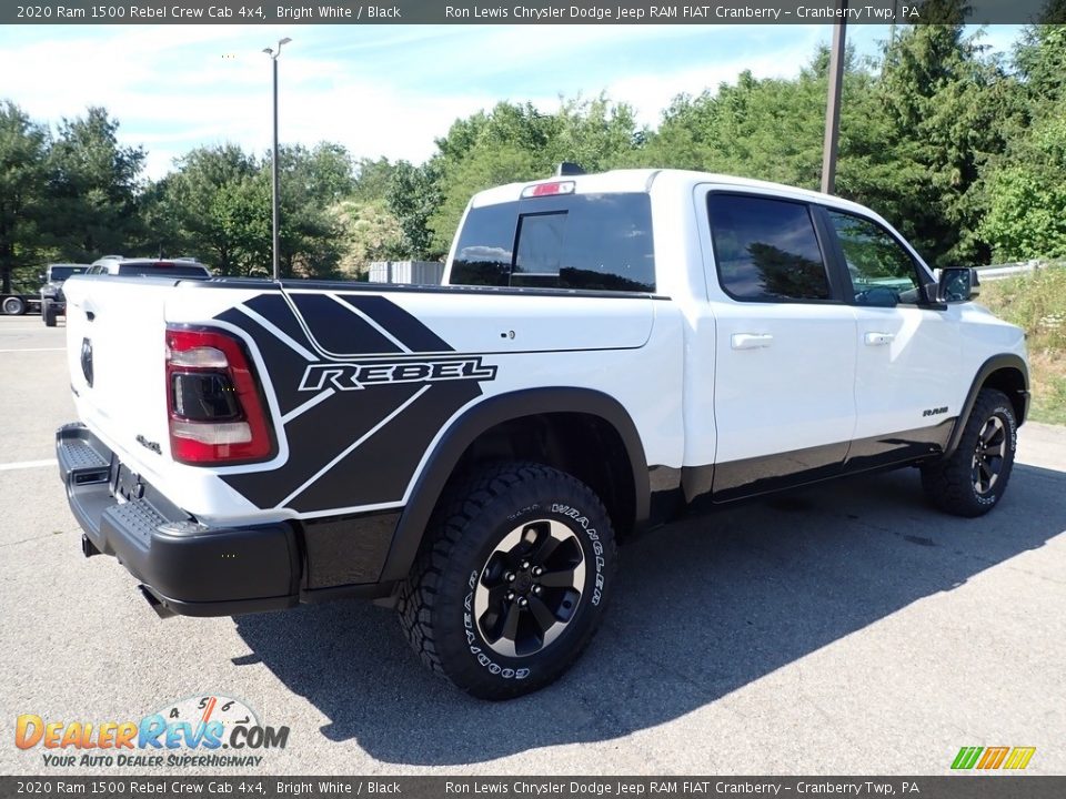 2020 Ram 1500 Rebel Crew Cab 4x4 Bright White / Black Photo #5