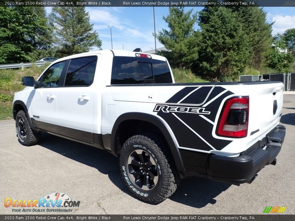 2020 Ram 1500 Rebel Crew Cab 4x4 Bright White / Black Photo #7