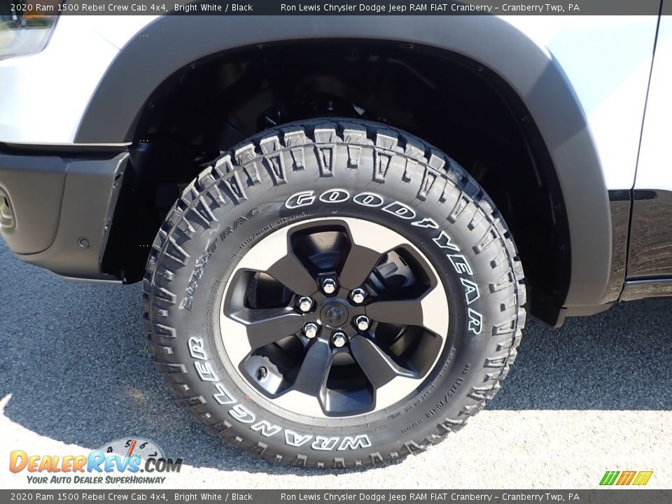 2020 Ram 1500 Rebel Crew Cab 4x4 Bright White / Black Photo #9