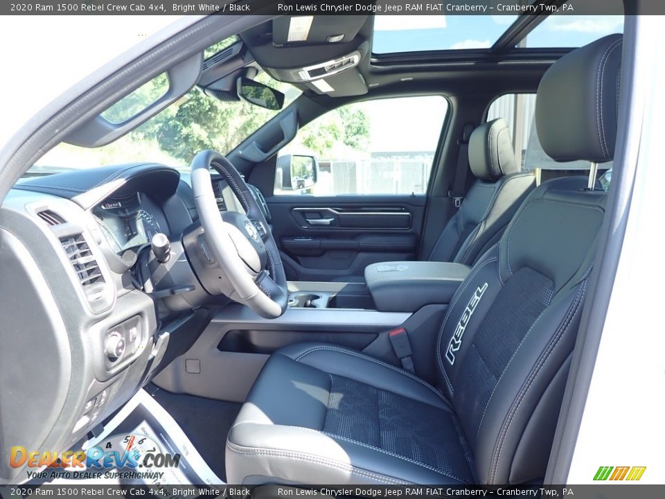 2020 Ram 1500 Rebel Crew Cab 4x4 Bright White / Black Photo #12