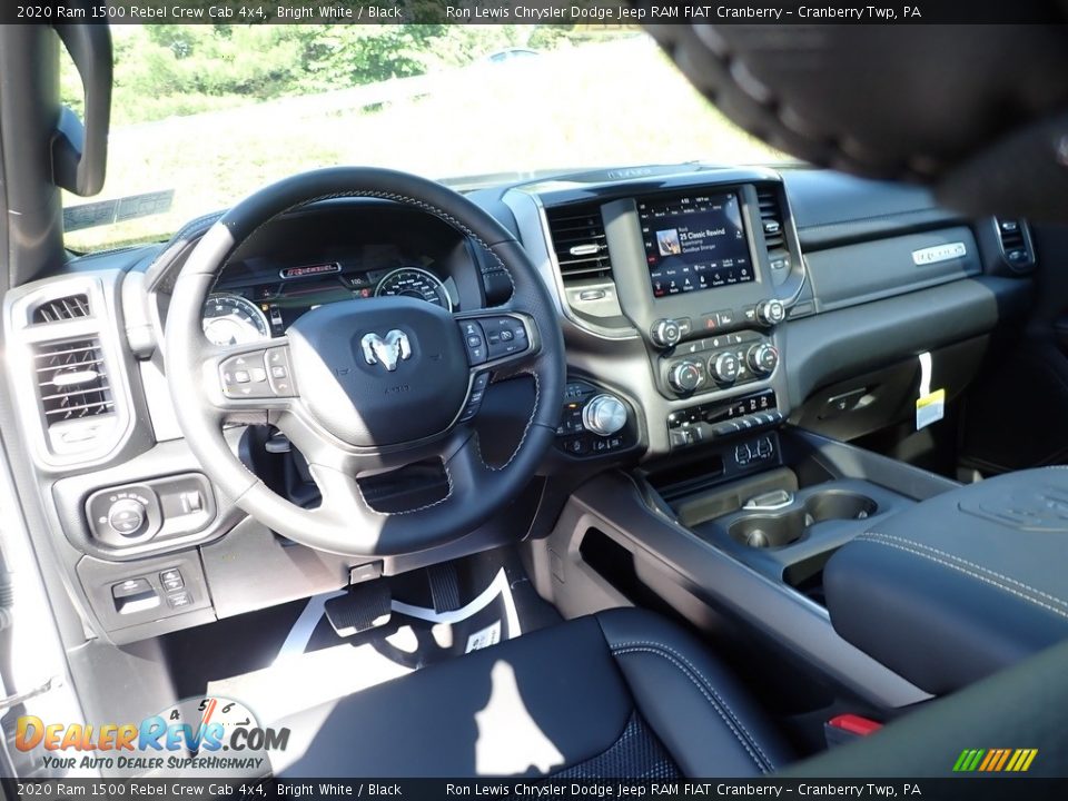 2020 Ram 1500 Rebel Crew Cab 4x4 Bright White / Black Photo #14