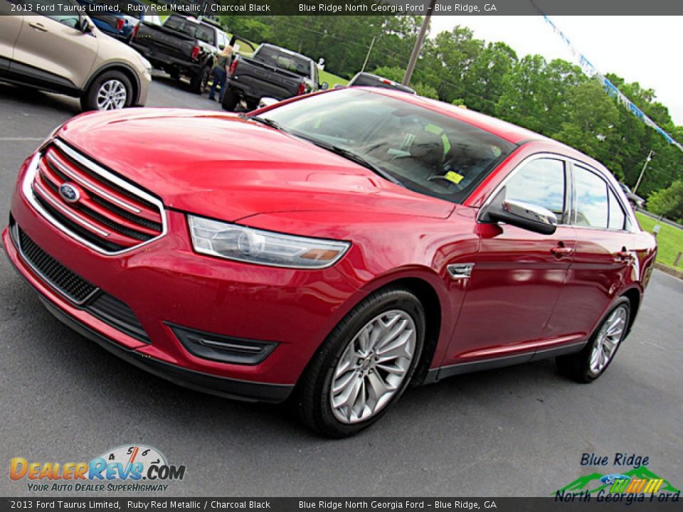 2013 Ford Taurus Limited Ruby Red Metallic / Charcoal Black Photo #27