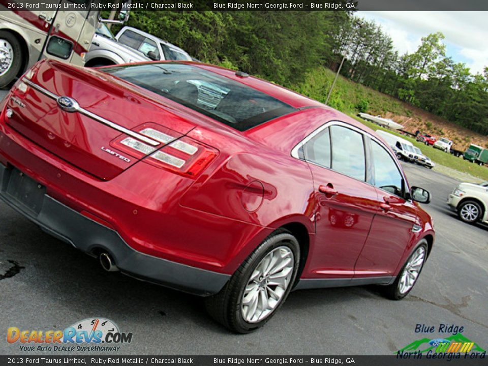 2013 Ford Taurus Limited Ruby Red Metallic / Charcoal Black Photo #29