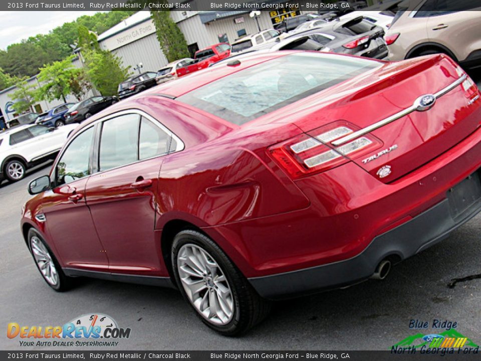 2013 Ford Taurus Limited Ruby Red Metallic / Charcoal Black Photo #30