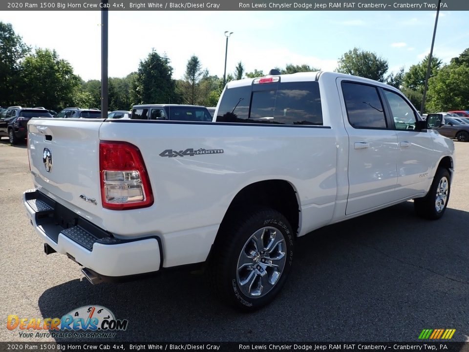 2020 Ram 1500 Big Horn Crew Cab 4x4 Bright White / Black/Diesel Gray Photo #5