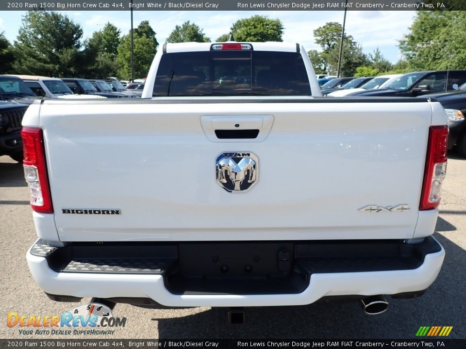 2020 Ram 1500 Big Horn Crew Cab 4x4 Bright White / Black/Diesel Gray Photo #6