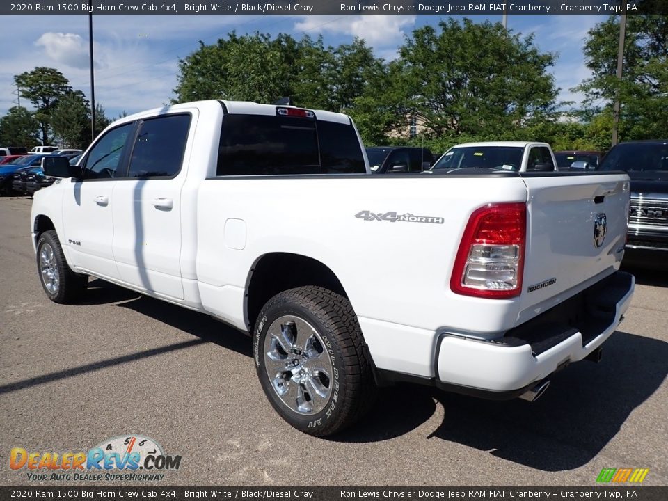 2020 Ram 1500 Big Horn Crew Cab 4x4 Bright White / Black/Diesel Gray Photo #7