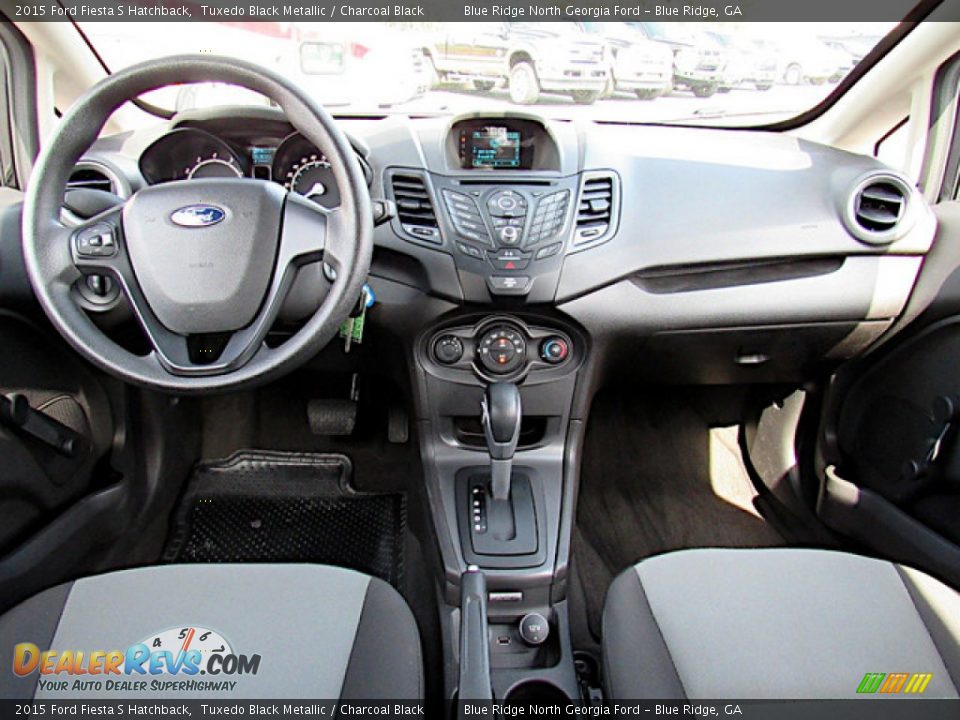 Charcoal Black Interior - 2015 Ford Fiesta S Hatchback Photo #15