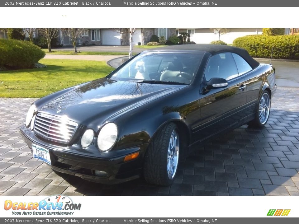 2003 Mercedes-Benz CLK 320 Cabriolet Black / Charcoal Photo #1