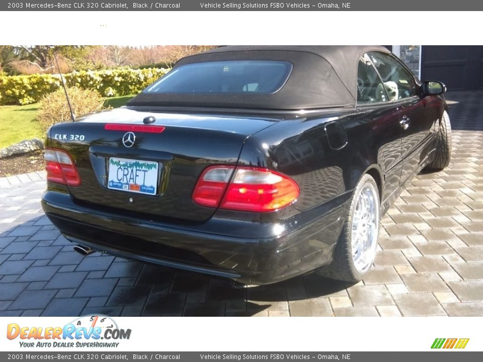 2003 Mercedes-Benz CLK 320 Cabriolet Black / Charcoal Photo #7