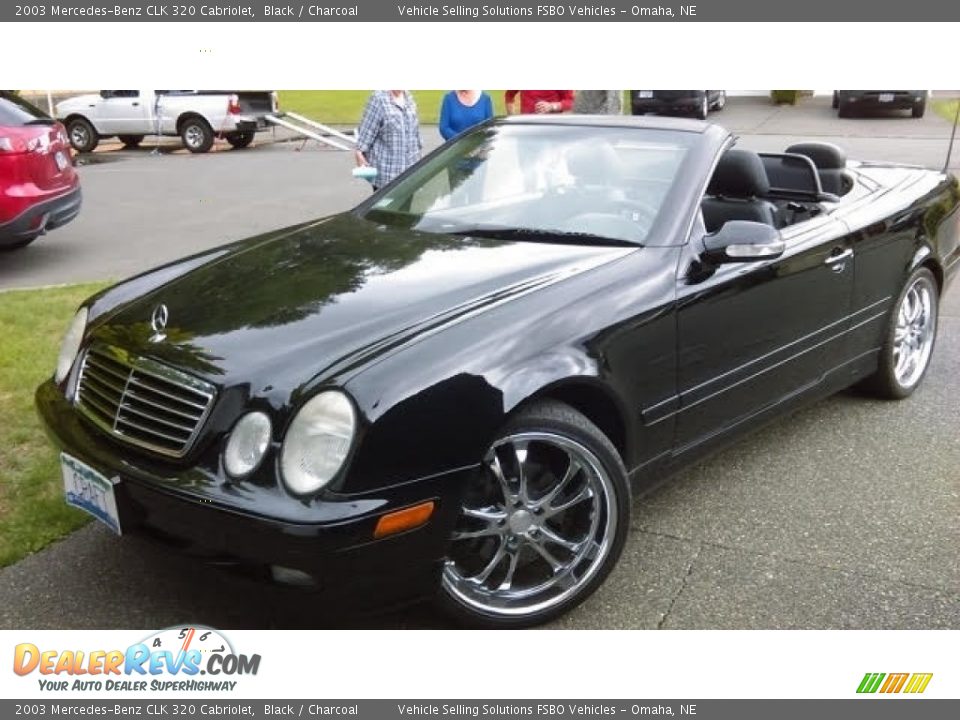 2003 Mercedes-Benz CLK 320 Cabriolet Black / Charcoal Photo #9