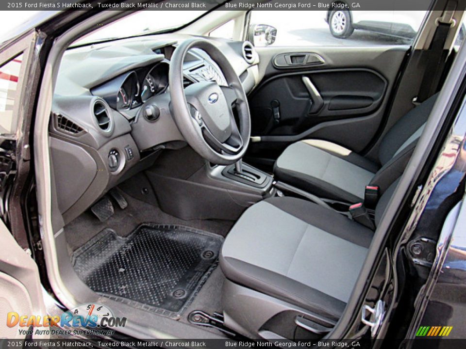 Charcoal Black Interior - 2015 Ford Fiesta S Hatchback Photo #25