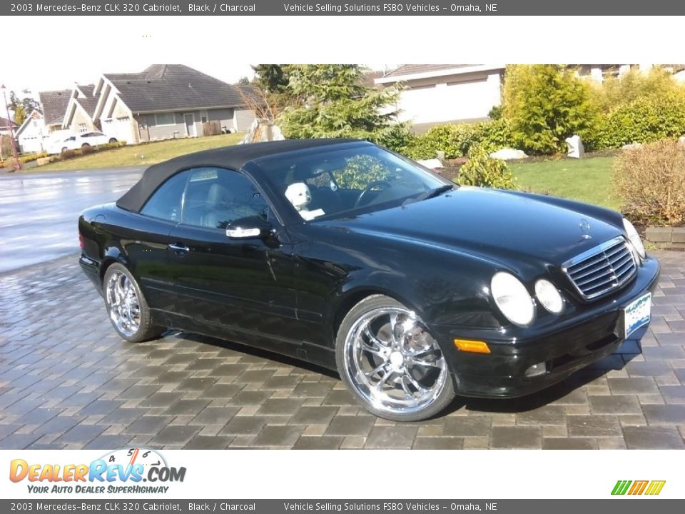 2003 Mercedes-Benz CLK 320 Cabriolet Black / Charcoal Photo #10