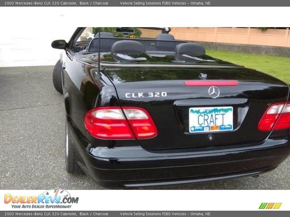 2003 Mercedes-Benz CLK 320 Cabriolet Black / Charcoal Photo #11