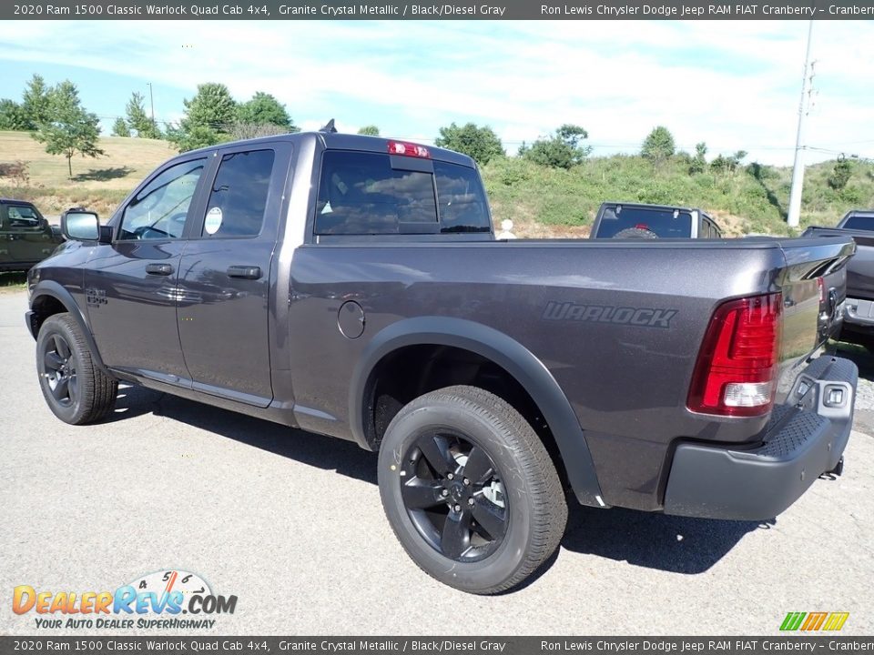 2020 Ram 1500 Classic Warlock Quad Cab 4x4 Granite Crystal Metallic / Black/Diesel Gray Photo #7