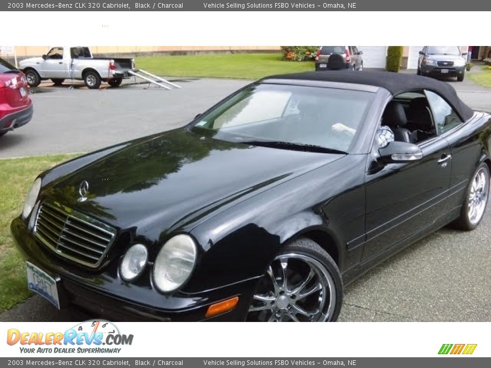 2003 Mercedes-Benz CLK 320 Cabriolet Black / Charcoal Photo #12