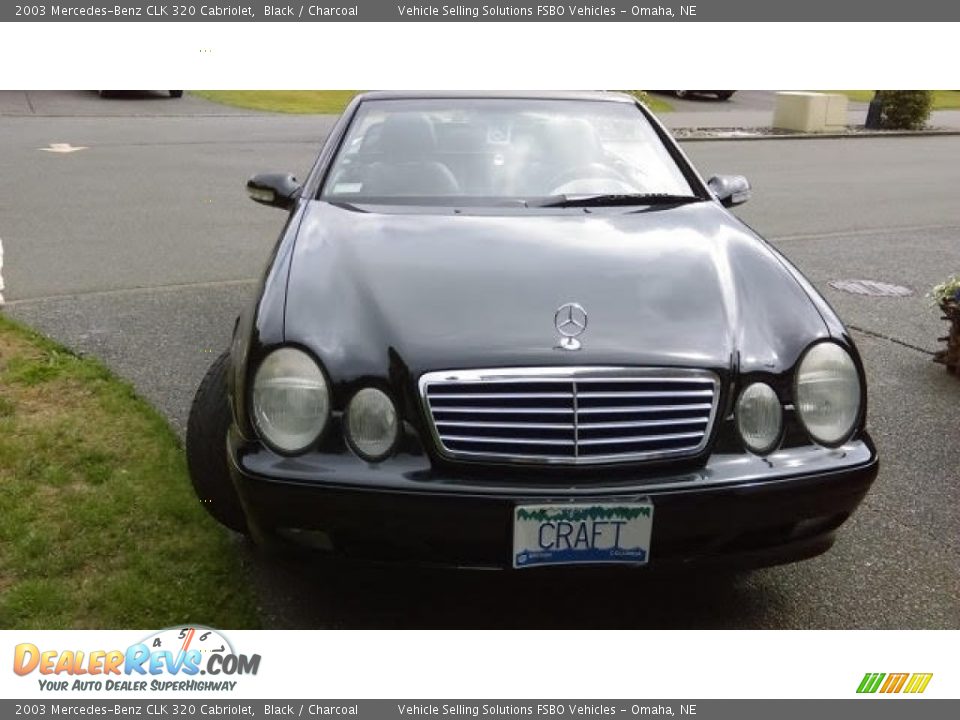 2003 Mercedes-Benz CLK 320 Cabriolet Black / Charcoal Photo #13