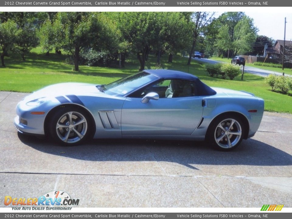 2012 Chevrolet Corvette Grand Sport Convertible Carlisle Blue Metallic / Cashmere/Ebony Photo #1