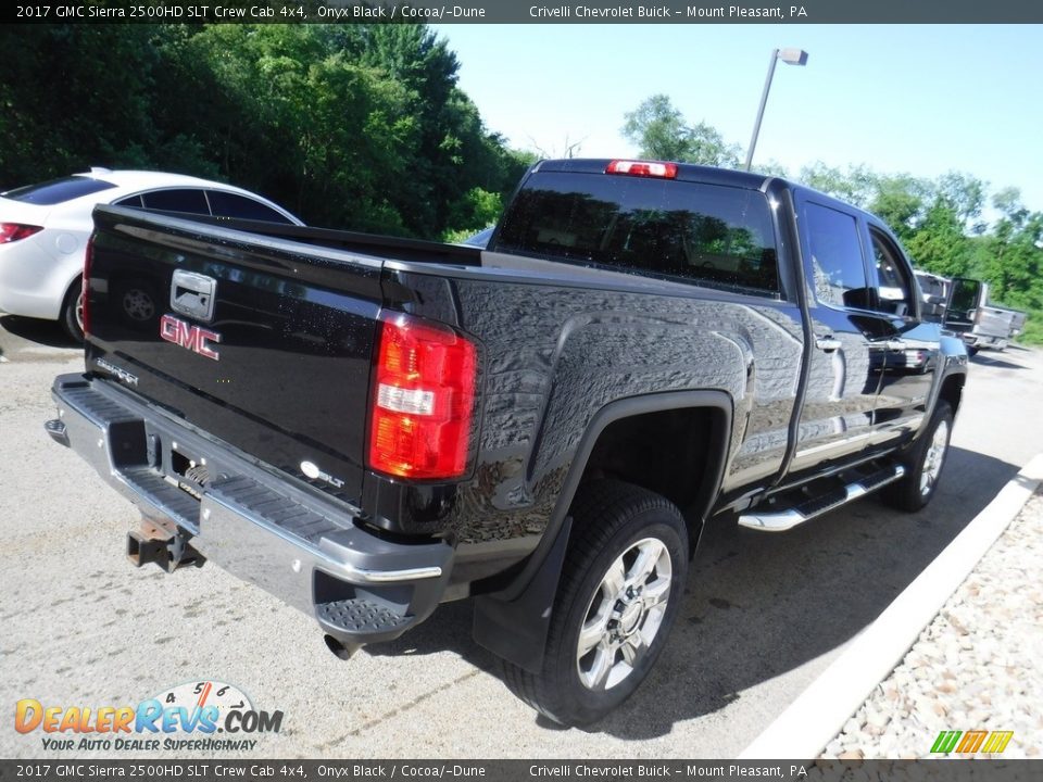 2017 GMC Sierra 2500HD SLT Crew Cab 4x4 Onyx Black / Cocoa/­Dune Photo #8