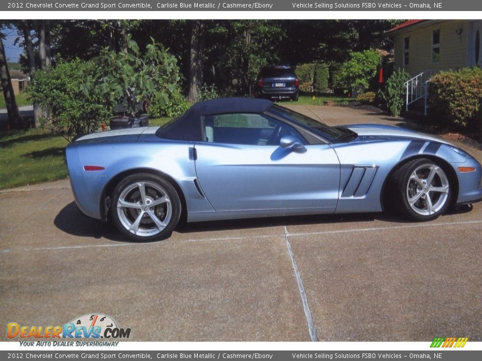 2012 Chevrolet Corvette Grand Sport Convertible Carlisle Blue Metallic / Cashmere/Ebony Photo #6