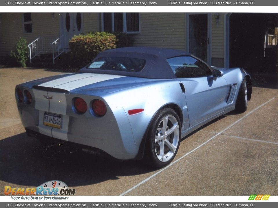 2012 Chevrolet Corvette Grand Sport Convertible Carlisle Blue Metallic / Cashmere/Ebony Photo #7