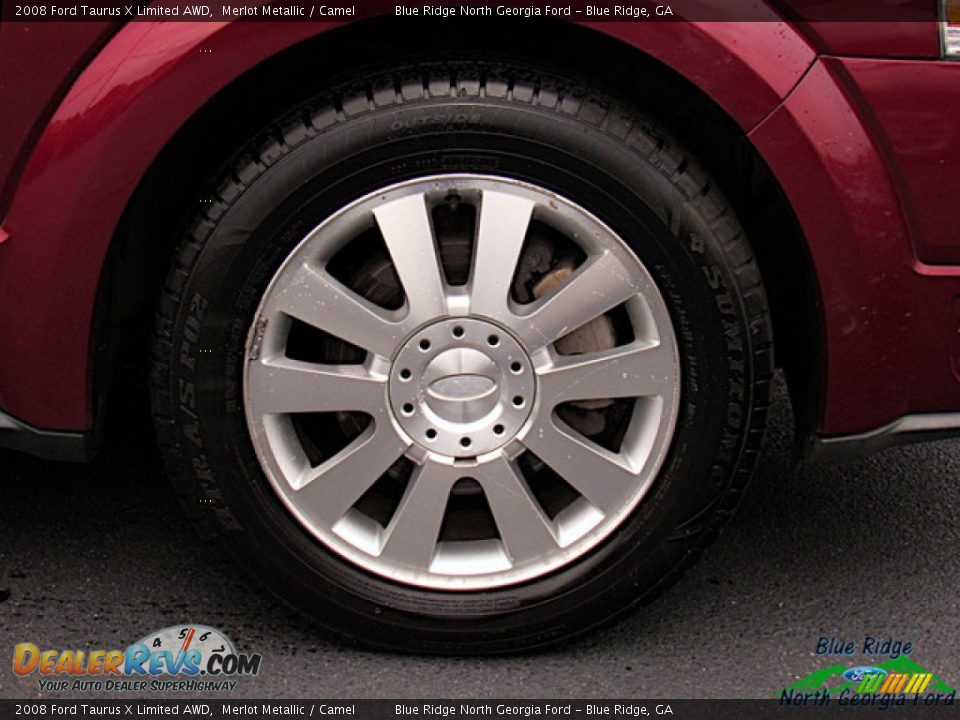 2008 Ford Taurus X Limited AWD Merlot Metallic / Camel Photo #9