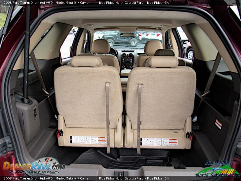 2008 Ford Taurus X Limited AWD Merlot Metallic / Camel Photo #14