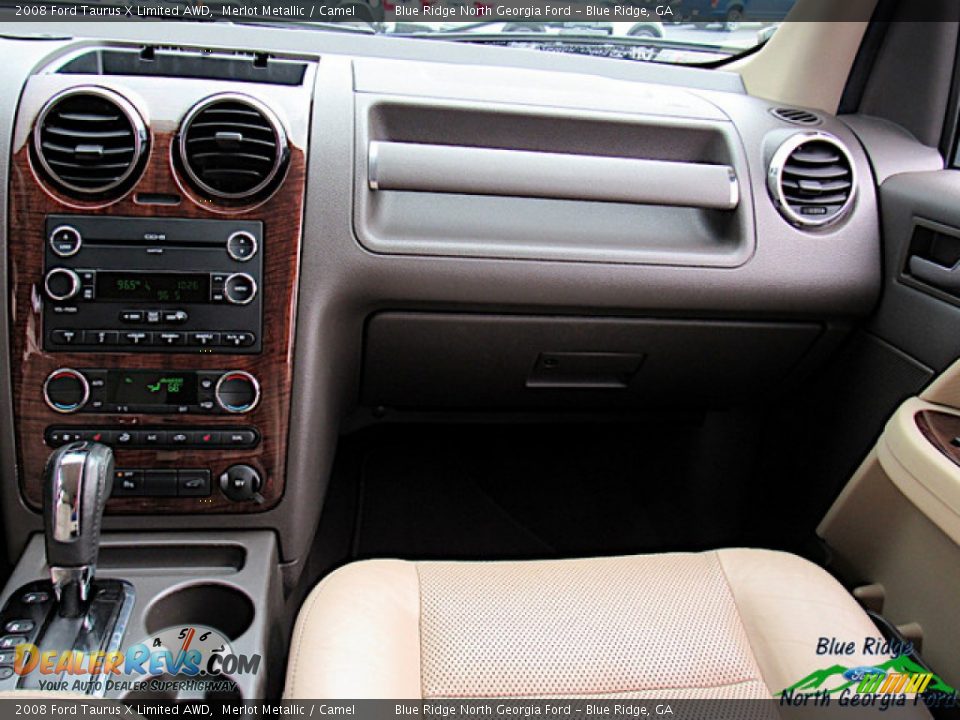 2008 Ford Taurus X Limited AWD Merlot Metallic / Camel Photo #17