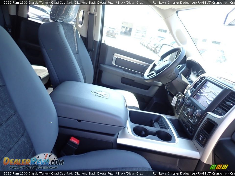 2020 Ram 1500 Classic Warlock Quad Cab 4x4 Diamond Black Crystal Pearl / Black/Diesel Gray Photo #9